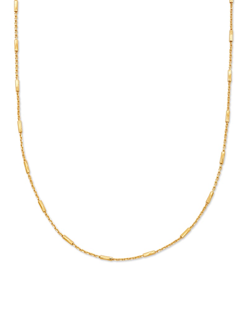 Roll Bar Chain Necklace in 18k Yellow Gold Vermeil image number 0